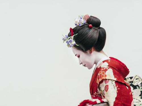 Japaventura Portrait of a Maiko geisha in Gion Kyoto
